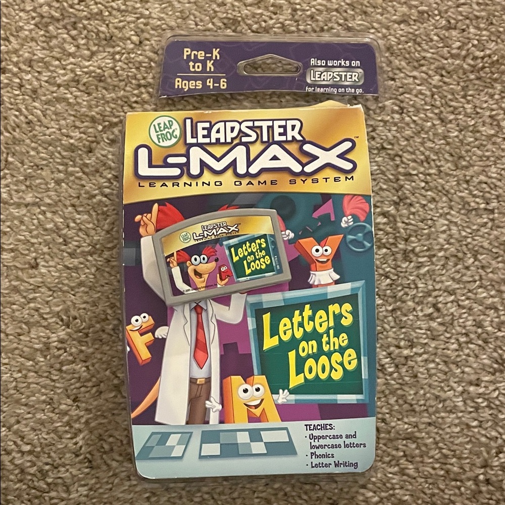 LeapFrog Leapster L-Max Learning Game System - Letters on the Loose